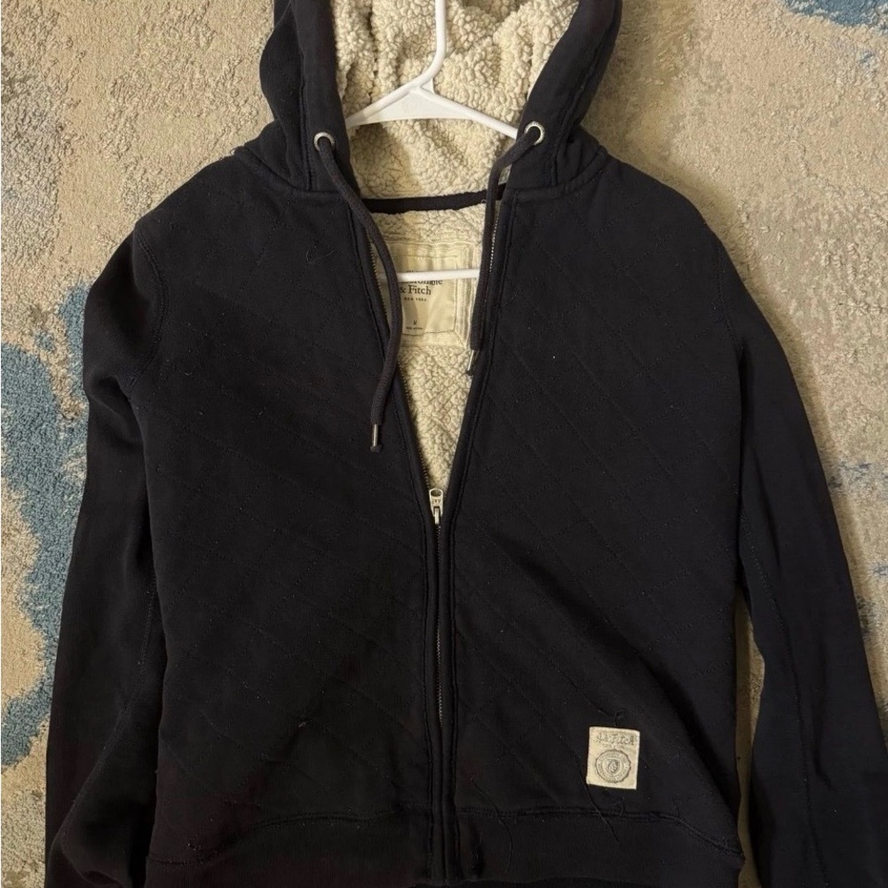 Abercrombie Hooded Jacket with Sherpa Lining